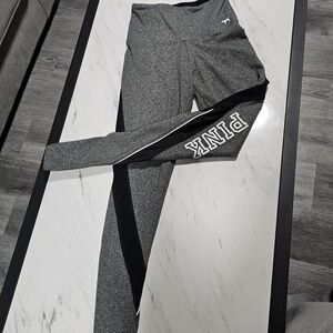PINK Victoria's Secret Kids Gray and Black Leggings